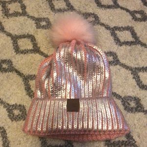 Pink and silver simply southern hat